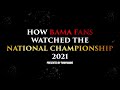 How Bama Fans Watched The National Championship 2021