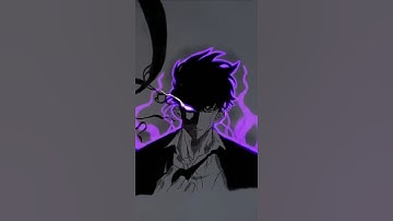 Sung Jin-woo💜😈#sololeveling #anime #art #glowart #sungjinwoo  #naveendrawing #trending #jinwoo
