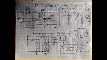 051 PEMF 2B (basic) Circuit. wiring diagram. 1-600Hz 1-30% Duty, 3,740 Gauss OPEN SOURCE