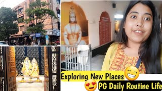 Exploring New Places In My PG Location To Visit ? | PG Life Vlog | PG Daily Routine Vlog