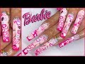 viewers choice: Barbie Nails 🎀 Step By Step with Filing!