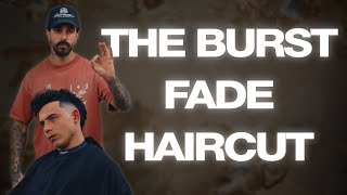 Mastering The Curly Top Burst Fade Hairstyle Burst Fade With Curls Barber Tutorial