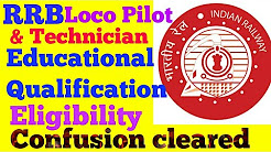 Railway Recruitment 2018 : Educational Qualification & Eligibility for ALP & Technician