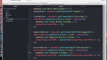 [WhollyCoders] Awesome Calculator | Part 3c - JavaScript (Percent Button)
