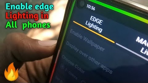 Edge Lighting : How to enable edge Lighting in Any phones | Add edge Lighting for notifications