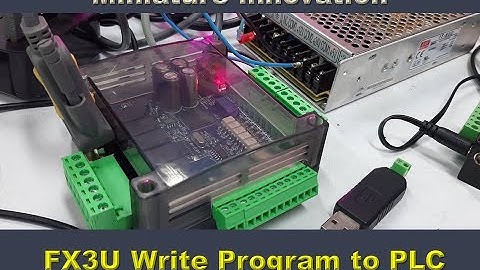 Upload Program GX work2 to PLC FX3U : miniature innovation