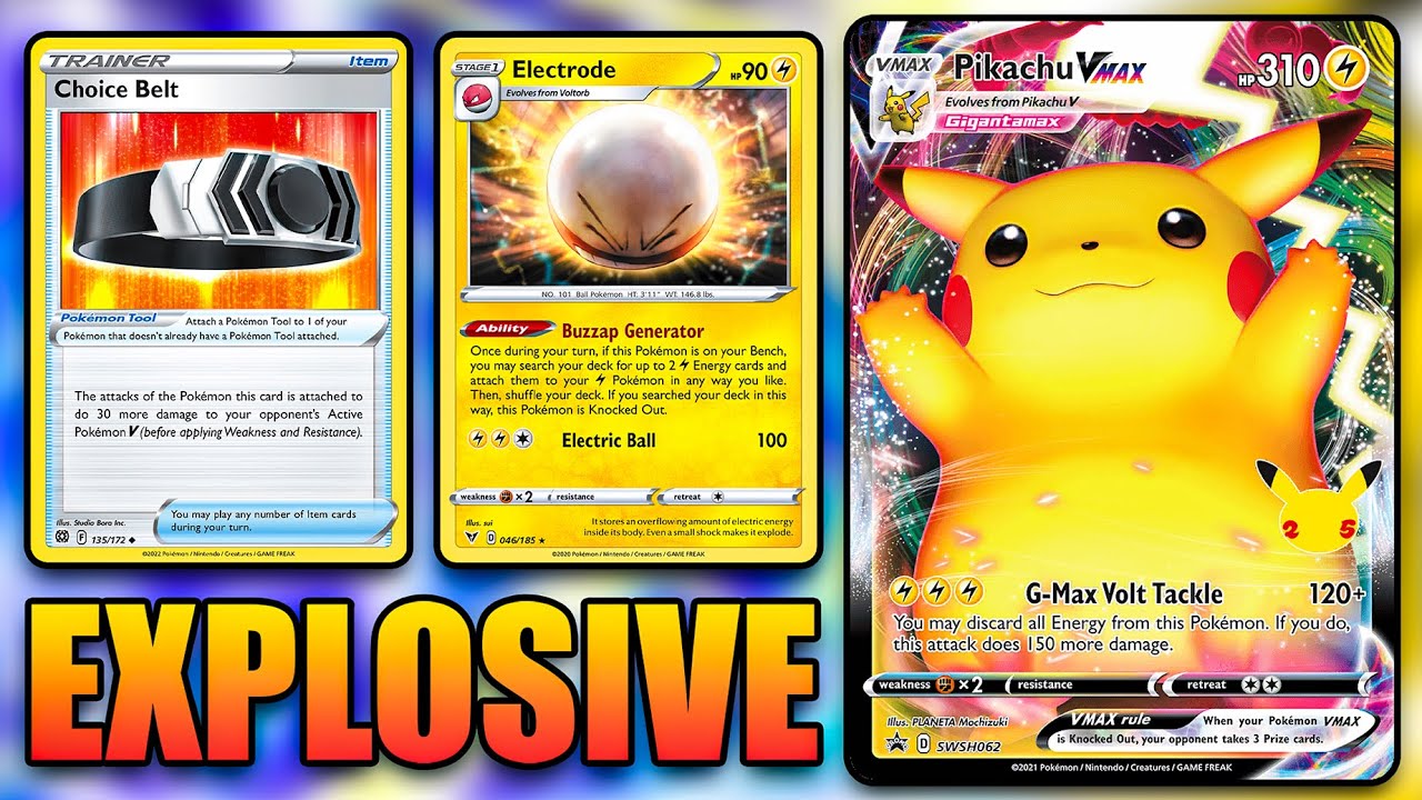 This AGGRESSIVE Pikachu VMAX Deck is NUTS!! - PTCGO 