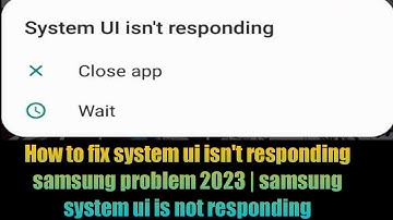 How to fix system ui isn