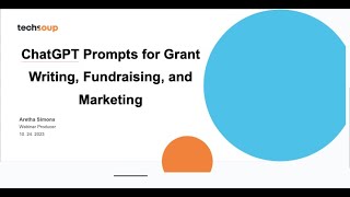 ChatGPT Prompts for Grant Writing, Fundraising, and Marketing