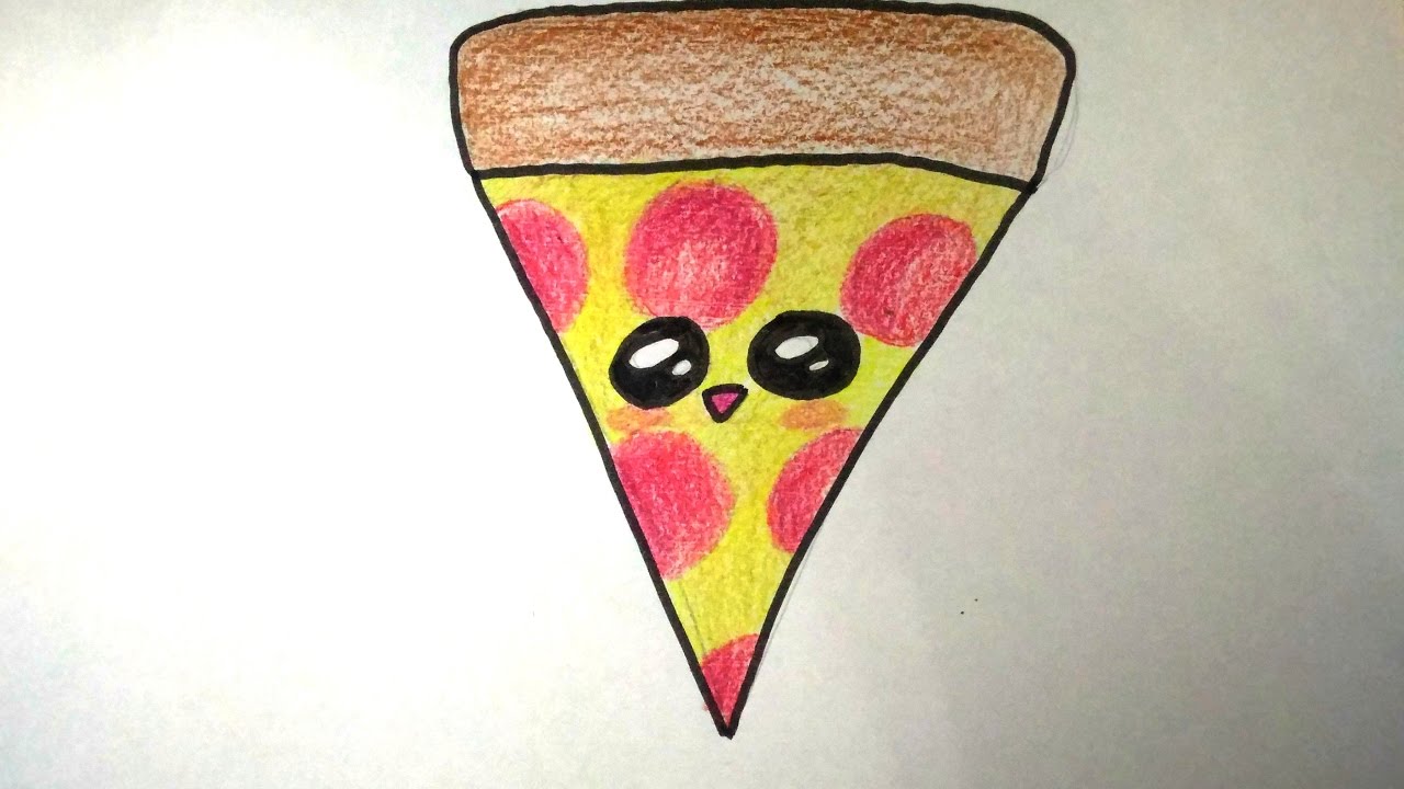 COMO Desenhar Fatia de PIZZA Fácil Fácil 