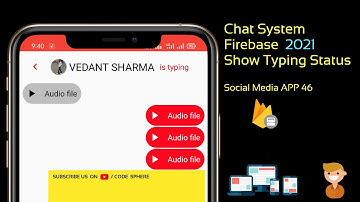 Show Typing Status of user || Social media app using firebase 2021