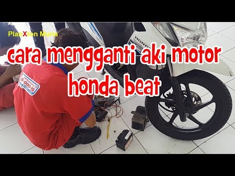 Cara Mengganti Aki  Motor  Honda Beat  YouTube