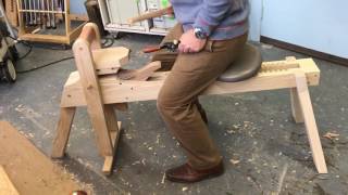Shavehorse A brief video showing my new shavehorse based on Brian Boggs