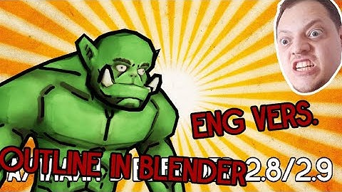 MAKING OUTLINE IN BLENDER 2.8/2.9 in 2min (ENG)