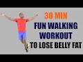 30 Minute FUN Walking Workout to Lose Belly Fat/ Indoor Walking In Place 🔥 280 Calories 🔥