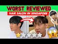 Cutting hair at the WORST REVIEWED HAIR SALON in Singapore (1 STAR)