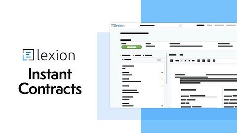 Lexion Instant Contracts
