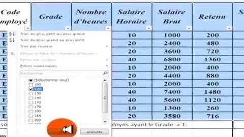 filtrer des données à l’aide d’un filtre automatique