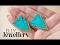 D.I.Y jewellery Яркие сережки из кожи. Cool diy earrings