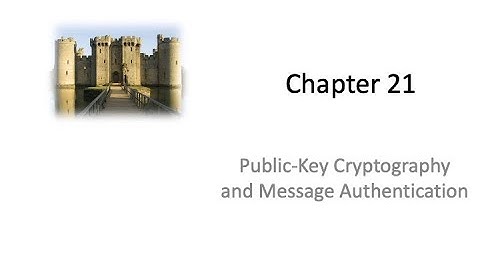 Computer Security Chapter 21 (Public-Key Cryptography Part 3)
