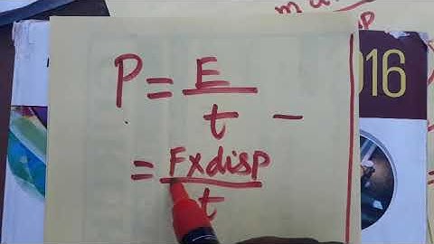Power SI unit and dimensional formula