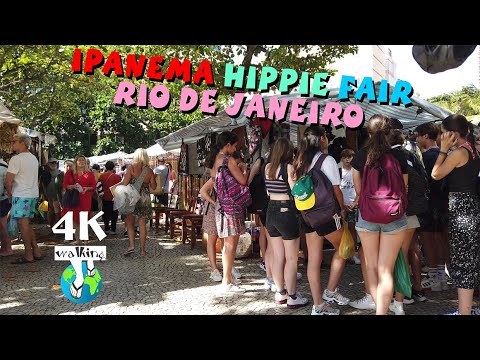 【4K】IPANEMA HIPPIE FAIR - RIO DE JANEIRO - YouTube