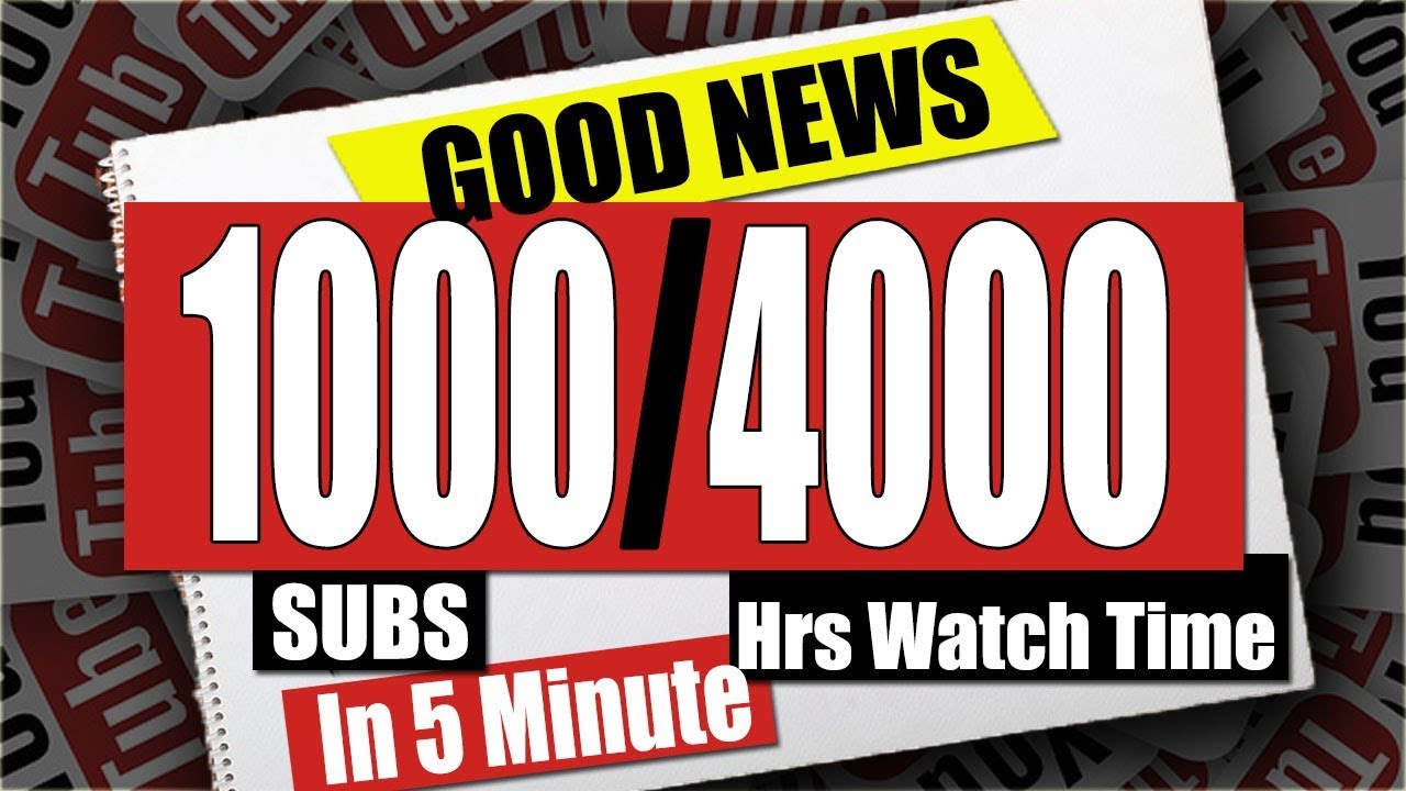 (2018) Youtube Policy Update 1000 Subscribers and 4000 Hrs of Watch