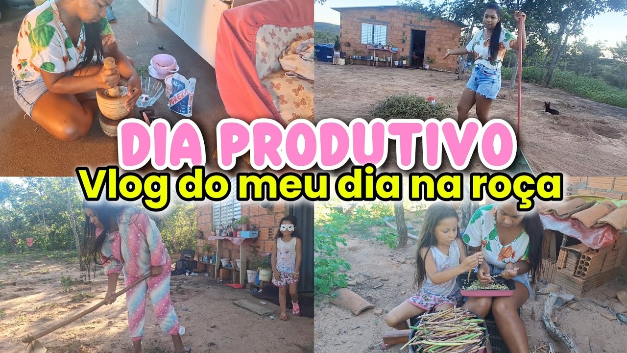 VLOG do meu dia || ROTINA produtiva VIDA NA ROÇA 