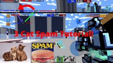 HOW TO 3 CAT SPAM IN PIXEL GUN 3D - FULL GUIDE - TIPS AND TRICKS