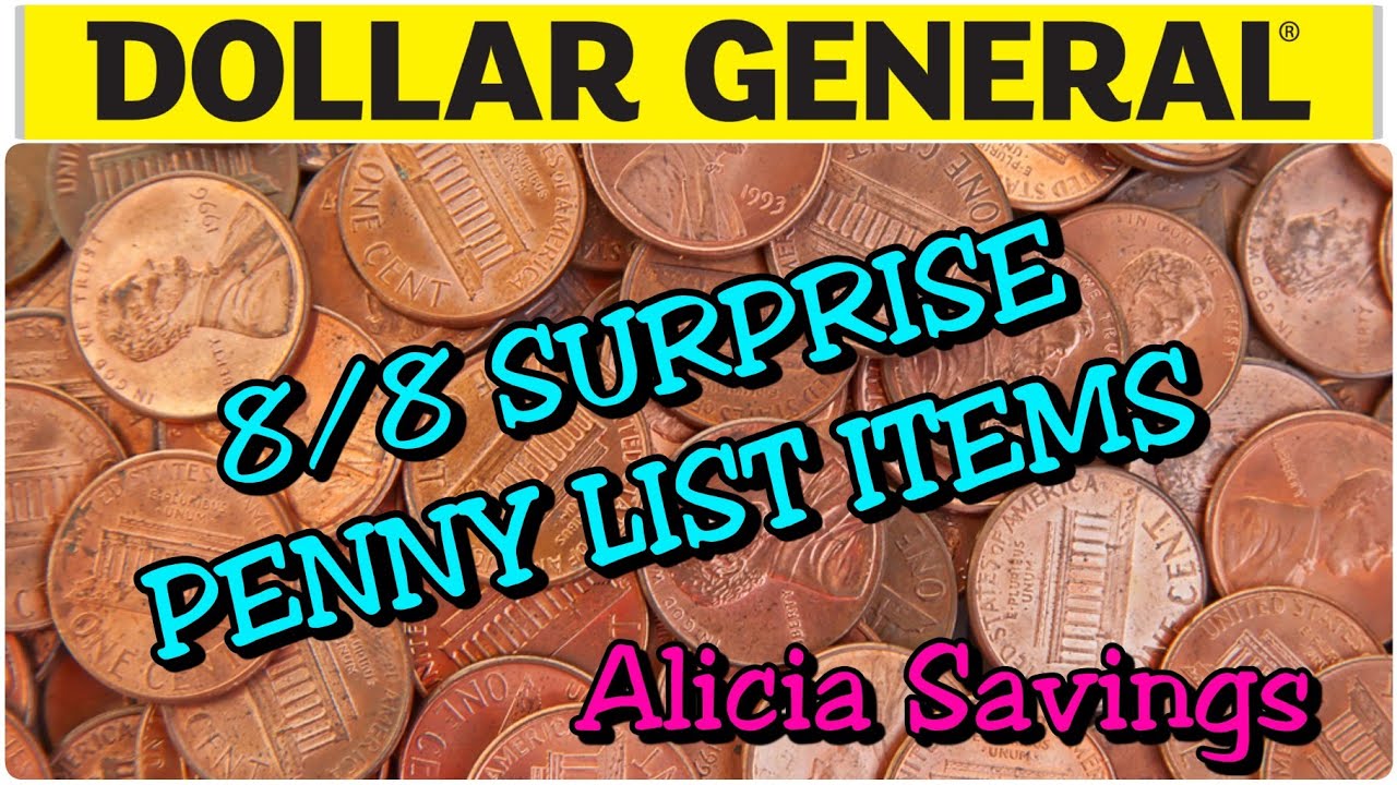 43 SURPRISE PENNY ITEMS Dollar General 8 8 SURPRISE PENNY LIST 43-surprise-penny-items-dollar-general-8-8-surprise-penny-list