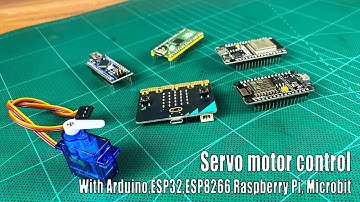 How to control a servo motor with Arduino, ESP8266, ESP32, Raspberry Pi and MicroBit #sritu_hobby