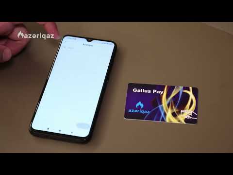 Mobil telefonlar (NFS təminatı olan) vasitəsilə Gallus Pay smart-kartının yüklənilməsi üsulu
