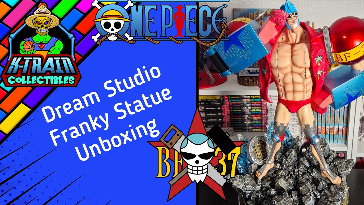 Dream Studio - Cyborg Franky Resin Statue One Piece TCG Unboxing & Review German / Deutsch
