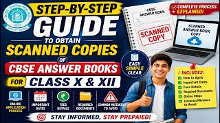Step-by-Step Guide to Obtain Scanned Copies of CBSE Answer Books 2026