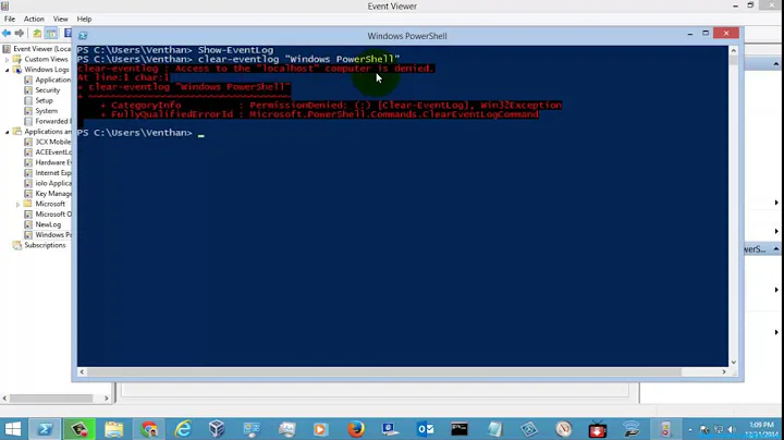 Windows Powershell Tutorial - Clear-EventLog