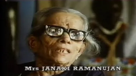Janakiammal Ramanujan 1987 Channel 4 "Equinox" Interview