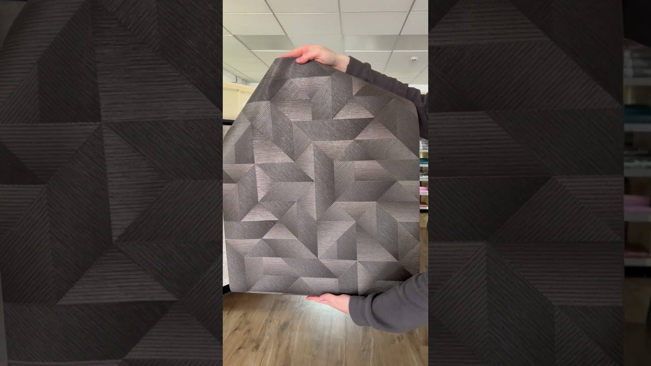 Design ID Exclusive Threads Geometric Charcoal Wallpaper TP422978