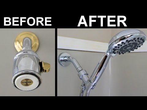 How to Change a Shower Head: Installing a Handheld Shower Head