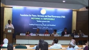Introductory remarks by Mr. D.R. Kaarthikeyan, President FGG & Former Director CBI and DG- NHRC