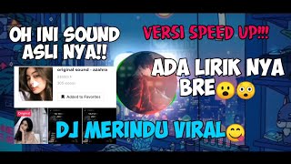 DJ MERINDU VIRAL 😋 KANE EUY VERSI SPEED UP|| DJ tuhan tolong aku ingin dirinya By : Vinky YETE