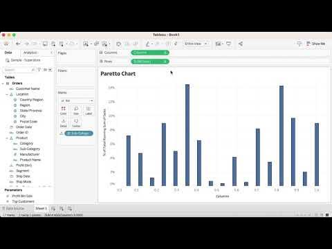 Pareto Chart Tableau - YouTube