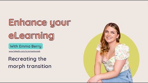 Morph transition for Storyline, the crossover you never knew you needed.