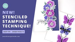 NEW! Stenciled Stamping Technique