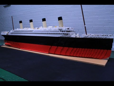 Second part of Lego Titanic stop motion animation. Titanic dangerously approaches to the iceberg fie. 