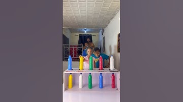 How many bottle Color Can You Match in this funny challenge