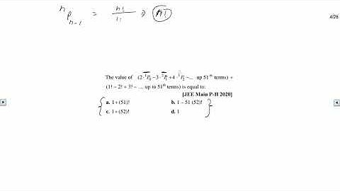Binomial Theorem | The Value of 2.1P0 - 3.2P1 + 4.3P2 .. 51 terms | JEE Main Advanced Video Solution