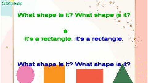 What shape is it? song| Unit 2. Lesson 1| Smart Start 2| Ms Chiem English