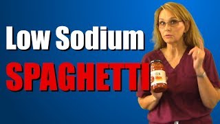 Low Sodium Spaghetti - Low Sodium Diet