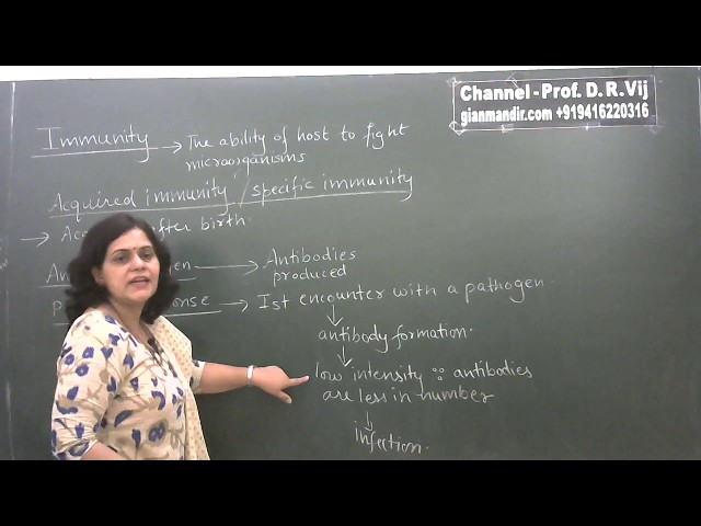 XII Biology - Human Health and Diseases - Immunity - Innate and Acquired by Geeta Ma'am