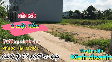 Đất cần giuộc.nền gốc,mặt tiền nhựa 6m.thuận tiện kinh doanh  | Út Dừa #27